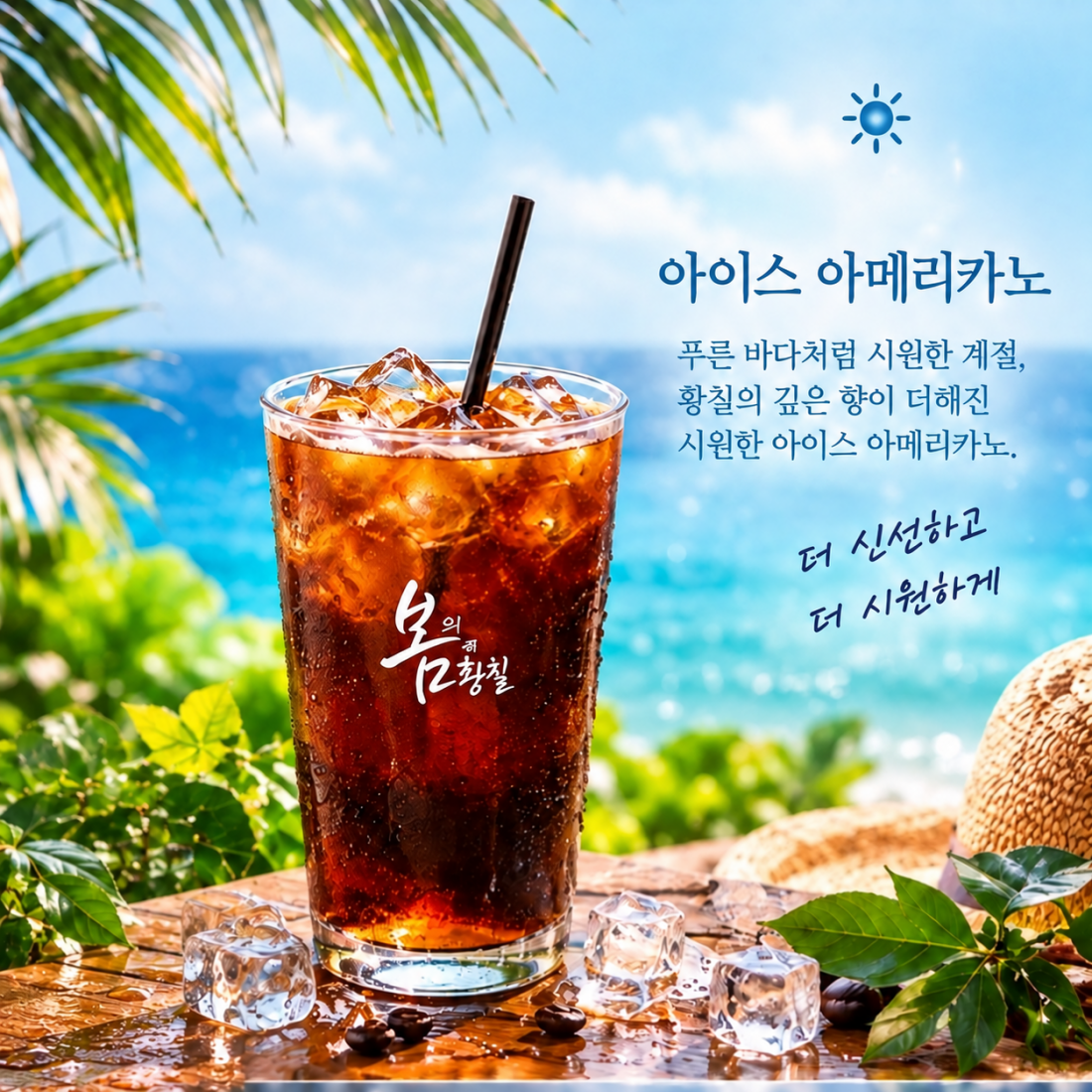 황칠 아이스 커피