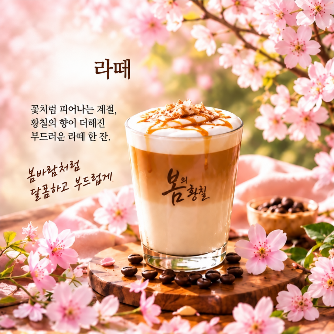 황칠 라떼 아이스커피